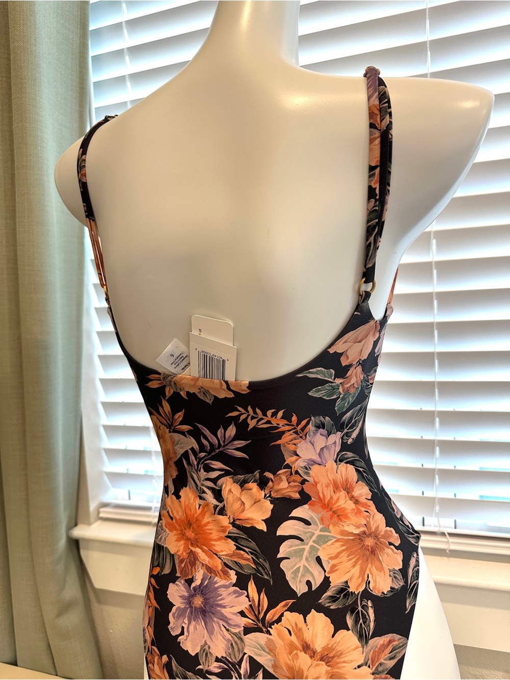 L*Space Topanga One-Piece Swimsuit in a black floral print - Picture 7 of 7